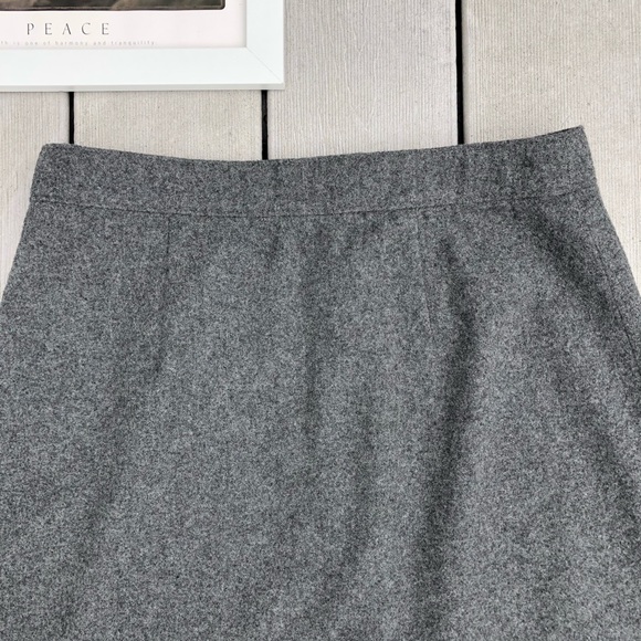 MADEWELL charcoal grey wool blend skirt, size 4 - Picture 9 of 9